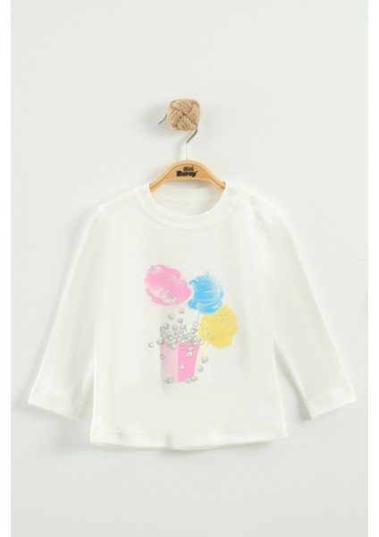 Kız Bebek Baskılı Sweatshirt, Pantolon ve Ceket 3'lü Takım (9-12-18 Ay) fırsatları
