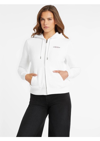 Kadın Beyaz Sweatshirt W4YQ13KC811-G011