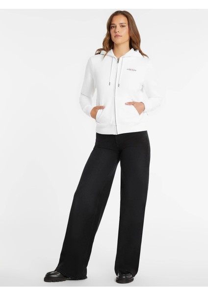 Kadın Beyaz Sweatshirt W4YQ13KC811-G011 fiyatları
