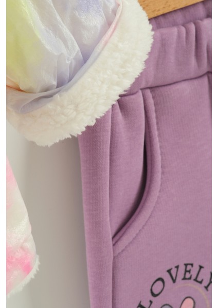 Kız Bebek Baskılı Sweatshirt, Pantolon ve Ceket 3'lü Takım (9-12-18 Ay) fiyatları