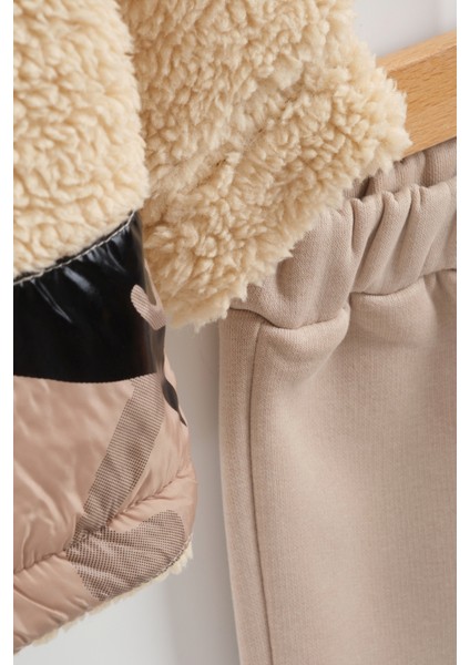 Erkek Bebek Kamuflaj Desen Peluş Eşofman 3'lü Takım (9-12-18 Ay) modelleri