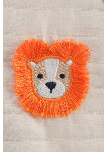 Erkek Bebek Aslan Nakış Ceket 3'lü Eşofman Takım (9-12-18-24 Ay) fırsatları