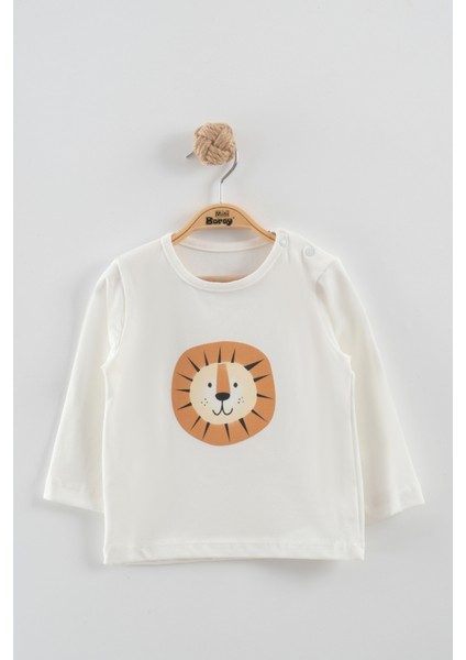 Erkek Bebek Aslan Nakış Ceket 3'lü Eşofman Takım (9-12-18-24 Ay) indirimleri