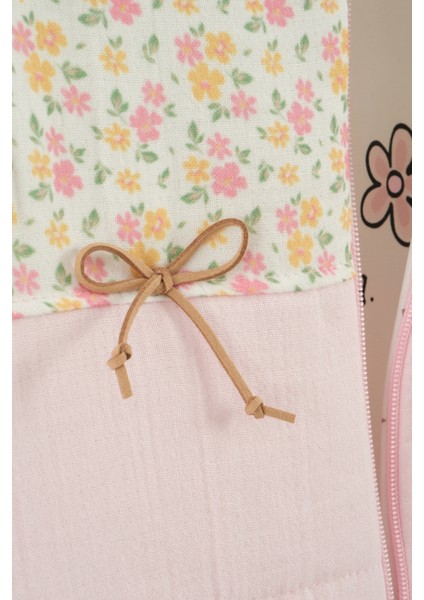 Kız Bebek Çiçek Desen Yelekli 3'lü Eşofman Takım (9-12-18 Ay) fiyatları