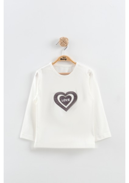 Kız Çocuk Kalp Desen Eşofman Takım 3'lü Takım (2-3-4-5 Yaş) fırsatları