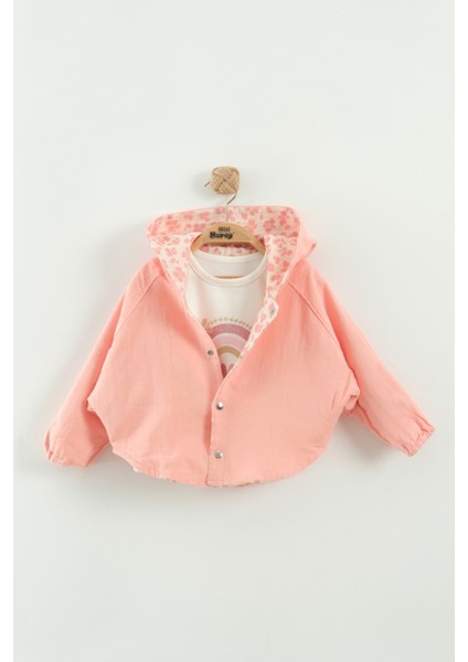 Kız Bebek Kapüşonlu ve Pantolon 3'lü Takım (9-12-18-24 Ay) fiyatları