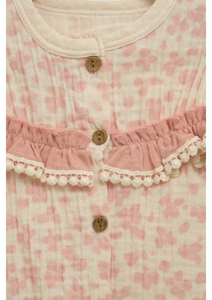 Kız Çocuk Çiçekli Bluz ve Fiyonklu Şort Takım (2-3-4-5 Yaş) fiyatları