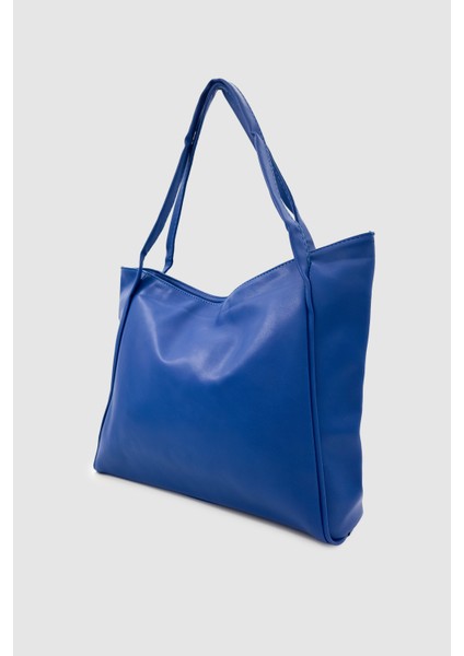 Rosil Yumuşak Dokulu Iç Bölmeli Fermuarlı El, Kol ve Omuz Çantası Lacivert modelleri