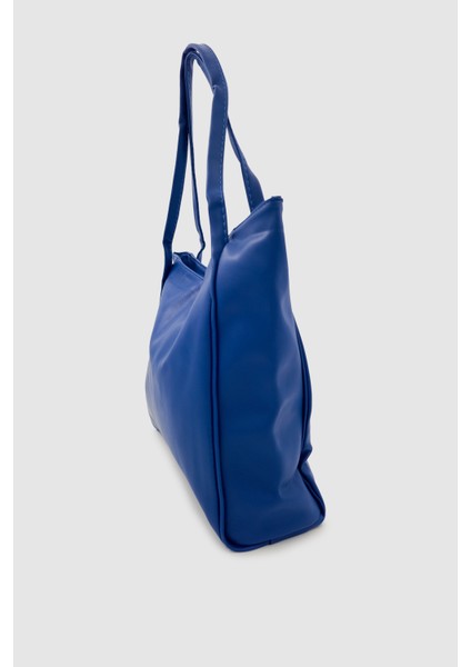 Rosil Yumuşak Dokulu Iç Bölmeli Fermuarlı El, Kol ve Omuz Çantası Lacivert fırsatları