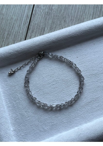 Herkimer Kuvars Taşı El Yapımı Bileklik