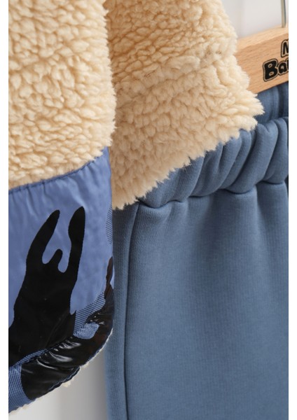 Erkek Bebek Kamuflaj Desen Peluş Eşofman 3'lü Takım (9-12-18 Ay) fiyatları