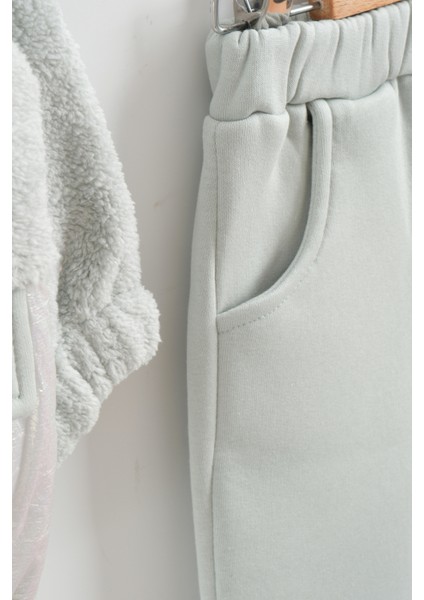 Kız Bebek Tavşan Nakışlı Peluş 3'lü Eşofman Takım (9-12-18 Ay) modelleri