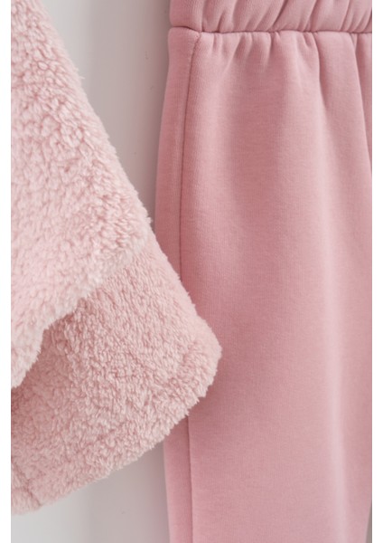 Kız Bebek Ayı Nakış Detay 3'lü Eşofman Takım (9-12-18 Ay) modelleri