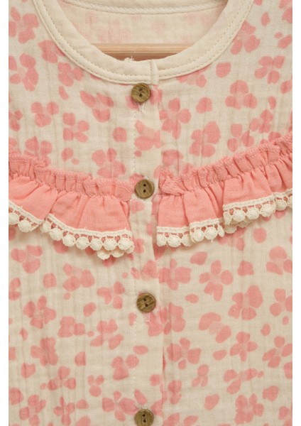 Kız Çocuk Çiçekli Bluz ve Fiyonklu Şort Takım (2-3-4-5 Yaş) fiyatları
