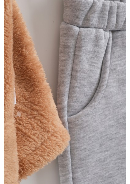 Erkek Bebek Dinozor Kapüşonlu Eşofman Takım (9-12-18 Ay) fiyatları