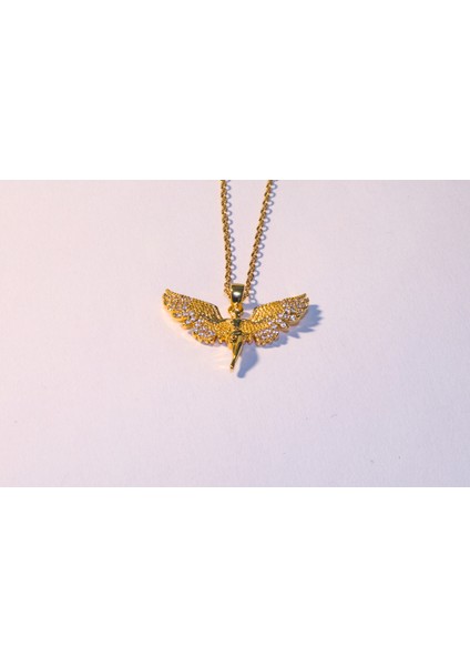 Kanatlı Melek Kolye Taşlı - Hediyelik Kolye fiyatları