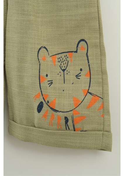 Erkek Bebek Çizgili Tişört, Şort ve Yelek 3’lü Takım (9-12-18-24 Ay) fiyatları