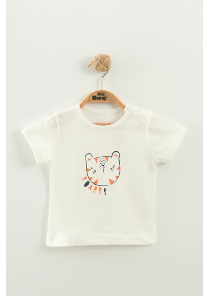 Erkek Bebek Çizgili Tişört, Şort ve Yelek 3’lü Takım (9-12-18-24 Ay) indirimleri