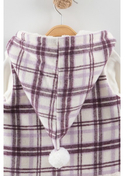 Kız Bebek Düğmeli Peluş Eşofman 3'lü Takım (9-12-18 Ay) fırsatları