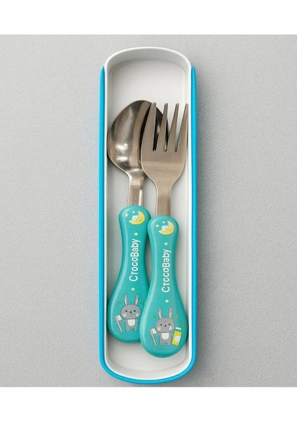 Çocuk Silikon Saplı Figürlü Metal Uçlu Kaşık ve Çatal - Mama Kaşığı Seti fiyatları