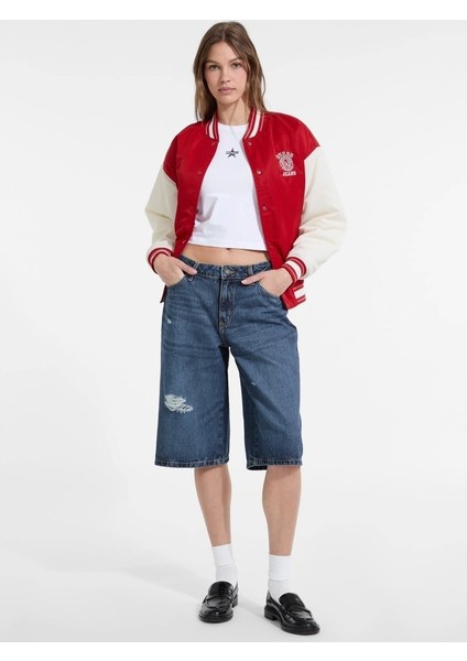 Kadın Kırmızı Bomber Ceket W5YL15WHAA2-G585 fiyatları