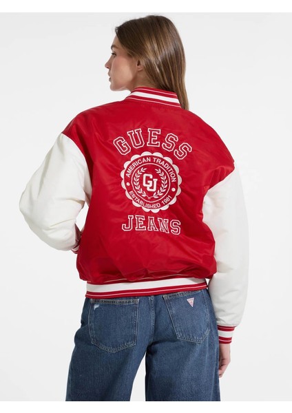 Kadın Kırmızı Bomber Ceket W5YL15WHAA2-G585 fırsatları
