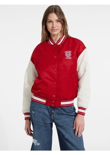 Kadın Kırmızı Bomber Ceket W5YL15WHAA2-G585
