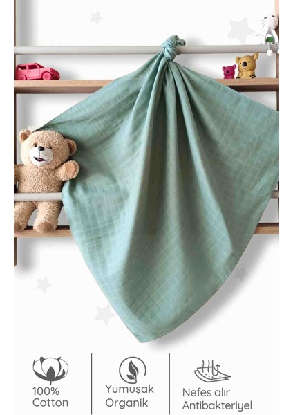 Bebek Müslin Örtü&battaniye 3 Adet %100 Pamuklu Çok Amaçlı Örtü 80X75CM-OEKO Tex Sertifikalı fırsatları