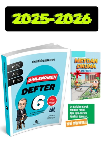Eker Test 6. Sınıf Dinlendiren Defter 2026