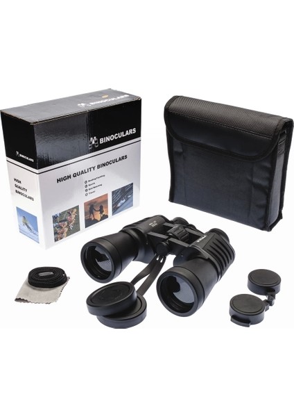 7X50 – Geniş Ön Mercekli Profesyonel El Dürbünü – 1000M/56M – Siyah V2