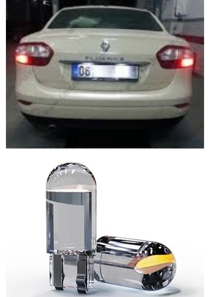 Renault Fluence Plaka Aydınlatma Seti Beyaz Özel Cob LED