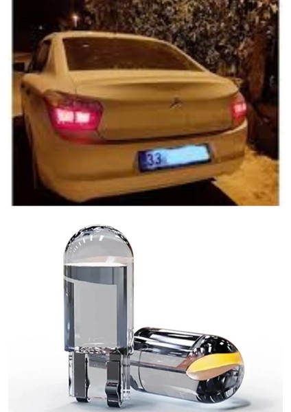 Citroen C-Elysee Plaka Aydınlatma Seti Beyaz Özel Cob LED