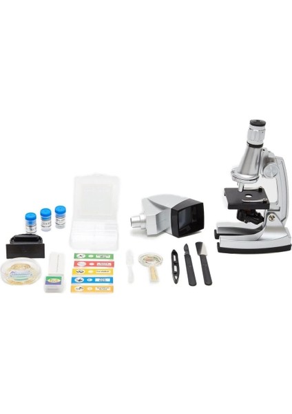 50X100X200X400X6001200X Çocuklariçin Eğitici Projektörlü Mikroskop Seti