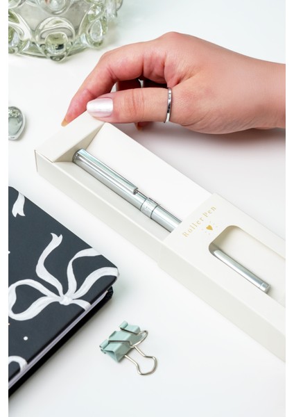 Premium Roller Kalem Silver RP25