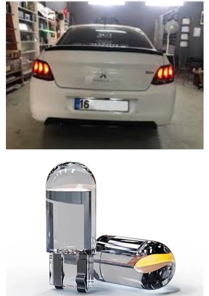 Peugeot 301 Plaka Aydınlatma Seti Beyaz Özel Cob LED