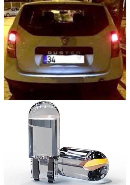 Dacia Duster Plaka Aydınlatma Seti Beyaz Özel Cob LED