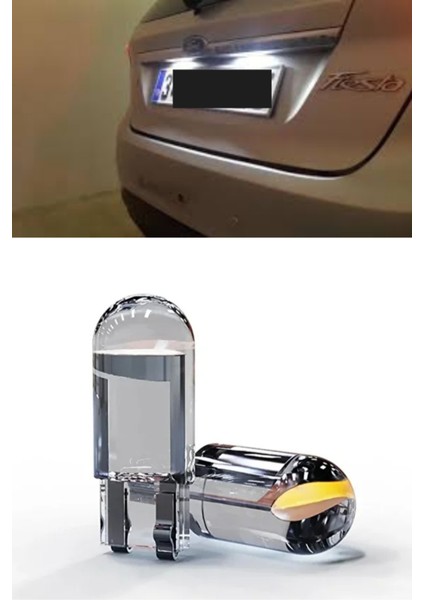 Ford Fiesta Plaka Aydınlatması Beyaz Özel Cob LED