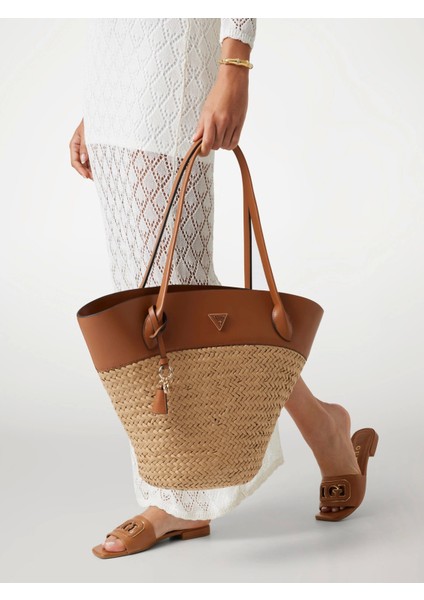 Atalia Kadın Konyak Hasır El Çantası HWWG9634230-NRC fiyatları