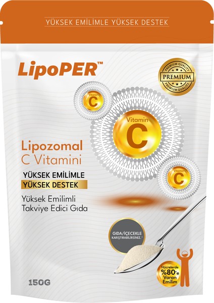 Lipozomal C Vitamini (100 Kapsüle Denk, Istediğin Gıdaya Koy, Karıştır, Iç !) X 2 ADET !!