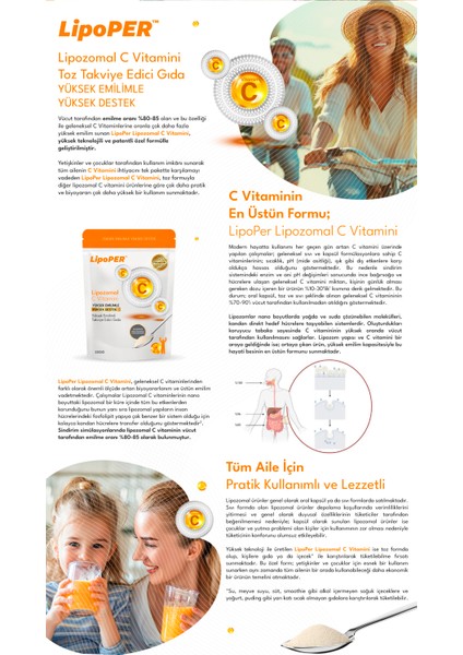 Lipozomal C Vitamini (100 Kapsüle Denk, Istediğin Gıdaya Koy, Karıştır, Iç !) X 2 ADET !! fırsatları