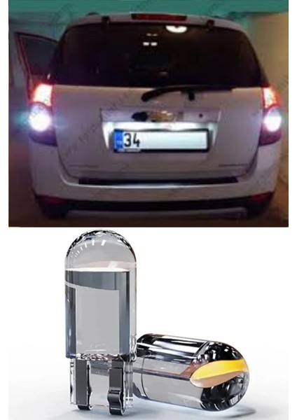 Chevrolet Captiva Plaka Aydınlatma Seti Beyaz Özel Cob LED