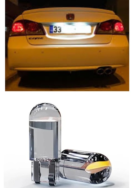 Honda Civic Fd6 Plaka Aydınlatma Seti Beyaz Özel Cob LED