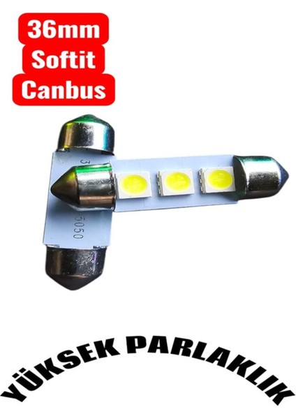 36MM 2 Adet Softit LED Ampul Canbus Plaka Tavan Bagaj Plaka Araç Iç Aydınlatma Arıza Işığı Yakmaz