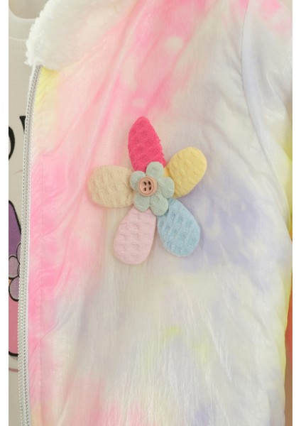 Kız Bebek Baskılı Sweatshirt, Pantolon ve Ceket 3'lü Takım (9-12-18 Ay) modelleri