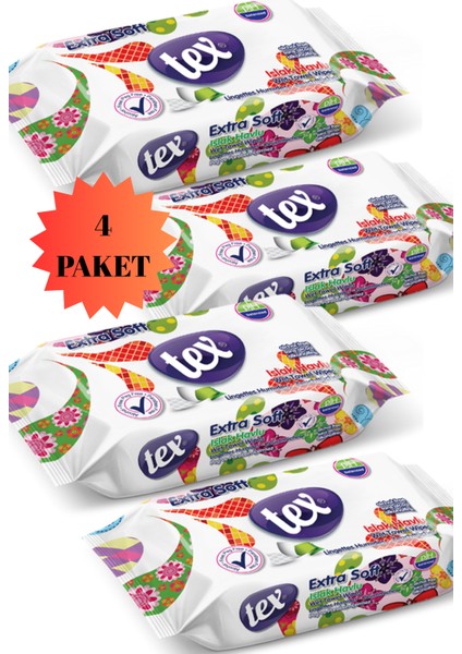 Soft Islak Havlu 60’lı 4 Paket