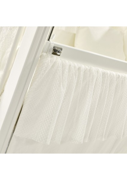 Meltem Smart Kral Sallanır Ahşap Anne Yanı Beşik - 60x120 cm (beyaz-ekru) indirimleri