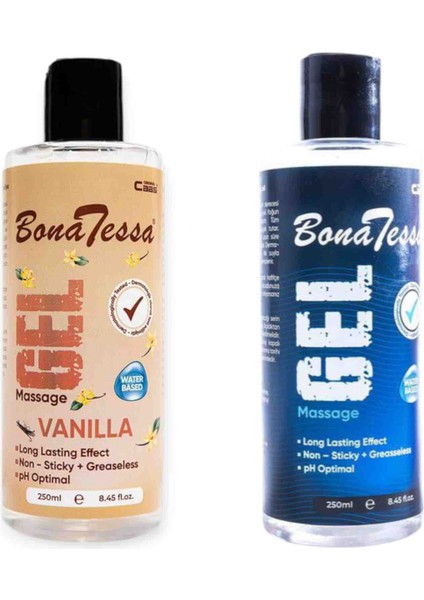 Vanilyalı ve Sade Masaj Yağı Ikili Set 150ML X2