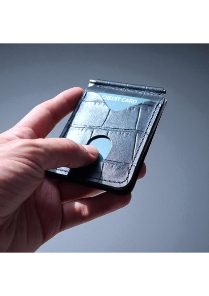 Siyah Erkek Cüzdan Para Klipsli Hakiki Deri İnce Pratik Kartlık Cüzdan Desenli indirimleri