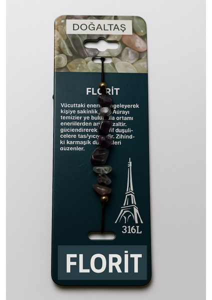 Doğal Florit Taşlı Bileklik – Zihin Berraklığı ve Enerji Dengeleyici Taş