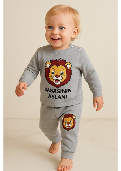 Babasının Aslanı Erkek Bebek 2'li Takım modelleri